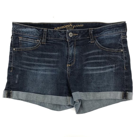 Arizona Jean Company Pants - Arizona Jean Co Distressed Cuffed Jean Shorts 11